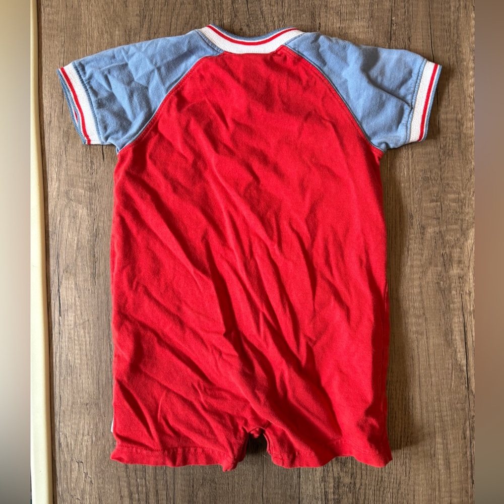 Vintage 2000s Y2K toddler boy t shirt romper colorful dog puppy embroidered 24M - Picture 3 of 4